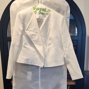 Hugo Boss Women's Cream Cropped Blazer